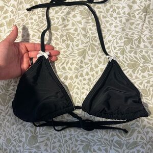 Black Triangle Bikini Top